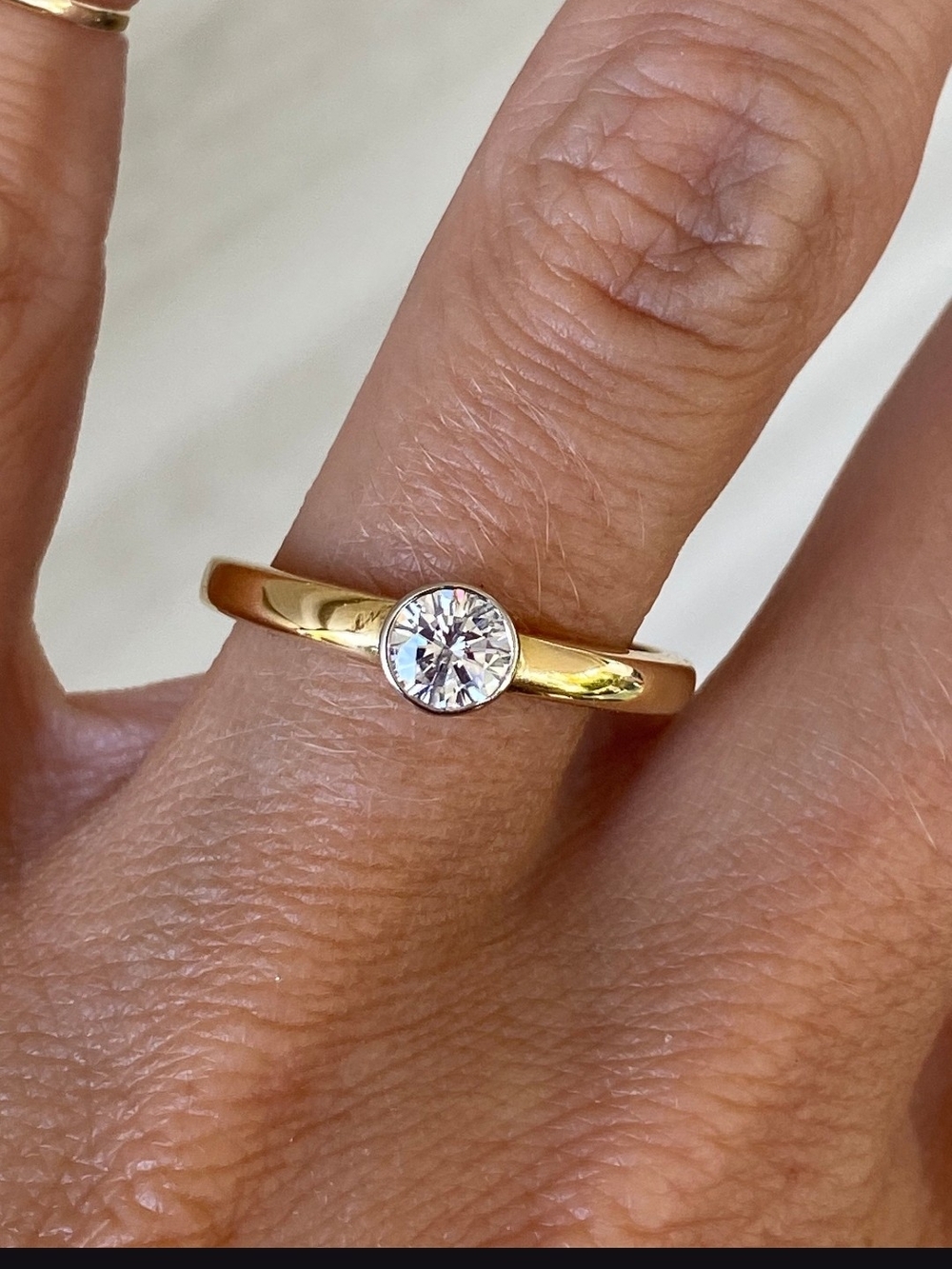 Classic Gold Solitaire Women's Ring - Gold